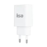 Сетевое зарядное устройство с кабелем USB на MicroUSB 2.4A HS27 ISA белое