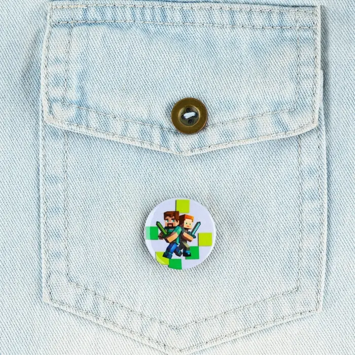 Значок металлический , закатной «Детский для мальчика и девочки», d=2,5 см, МИКС Значок металлический , закатной «Детский для мальчика и девочки», d=2,5 см, МИКС