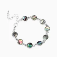 Браслет цепочка &laquo;Галиотис. Круг&raquo;, L=17 см, + удлинитель 5 см, цвет серебро, разноцветный