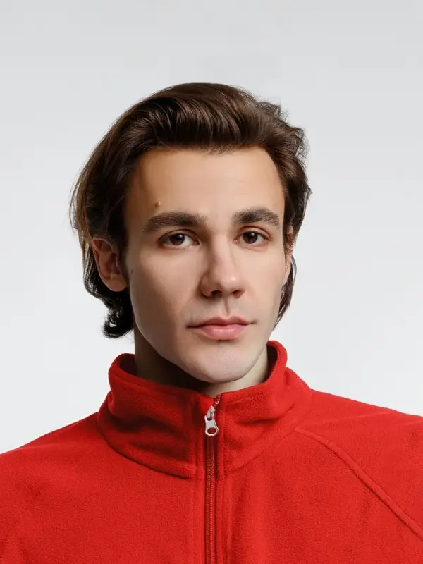 Куртка флисовая унисекс Fliska, красная, размер M/L Куртка флисовая унисекс Fliska, красная, размер M/L