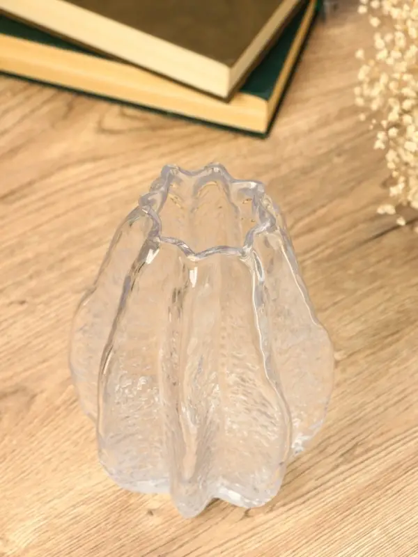 Ваза стекло настольная  Ваза стекло настольная "Кэли" 21х12х6 см, прозрачный