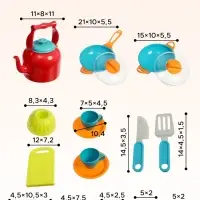 Игровой набор посуды и продуктов &laquo;Обед&raquo;, 18 предметов