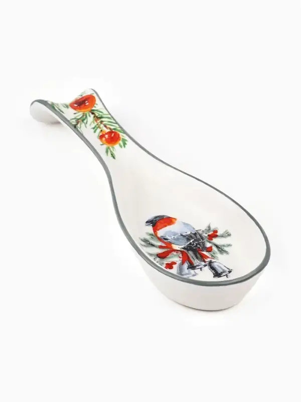 Подставка под ложку новогодняя &laquo;Снегирь&raquo;, 7&times;22.3 см, ручная работа