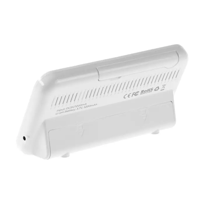 Видеоняня беспроводная с монитором, экран 5" LCD, двухсторонняя связь, 2100 мАч, белая