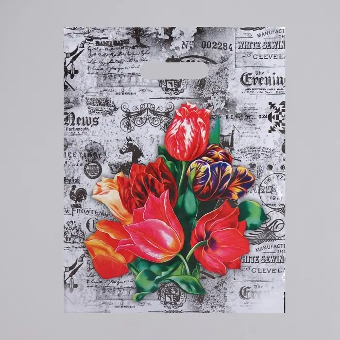 Пакет &laquo;Бристоль&raquo;, полиэтиленовый с вырубной ручкой, 30&times;40 см, 35 мкм