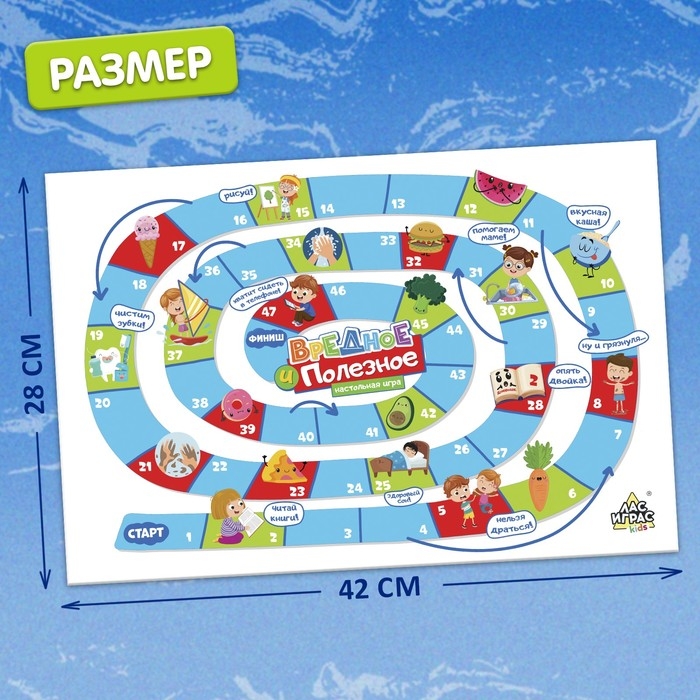 Настольная игра-бродилка «Вредное и полезное» Настольная игра-бродилка «Вредное и полезное»