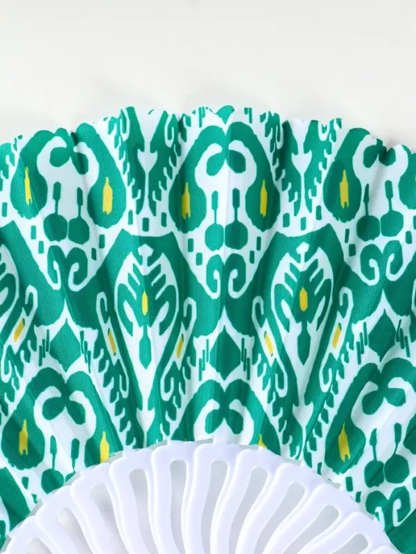 Веер пластик, текстиль  Веер пластик, текстиль "Шёлковый путь" МИКС 23 см