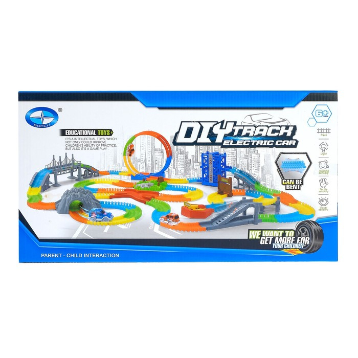 Автотрек «Магический Трек», гибкий, светится в темноте, 133 детали, лифт, мёртвая петля Автотрек «Магический Трек», гибкий, светится в темноте, 133 детали, лифт, мёртвая петля