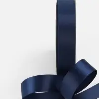 Лента атласная TEIRA, двухсторонняя, 20 мм, 25&plusmn;1 м, тёмно-синий №330