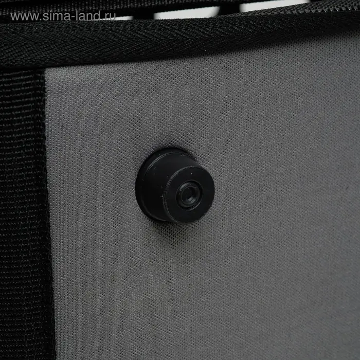 Складная сумка - переноска, 43.5&times;28&times;33 см, с отдельным входом, материал EVA, серая