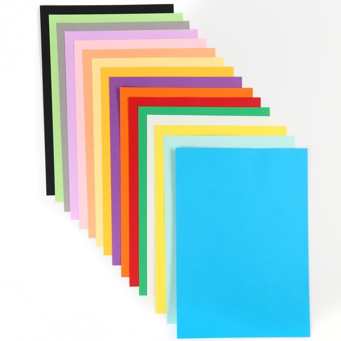 Картон цветной тонированный, А4, 16 листов, 16 цветов, немелованный, двусторонний, в пакете, 180 г/м², Смешарики Картон цветной тонированный, А4, 16 листов, 16 цветов, немелованный, двусторонний, в пакете, 180 г/м², Смешарики