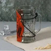 Кружка стеклянная пивная «Фанат», 500мл Кружка стеклянная пивная «Фанат», 500мл