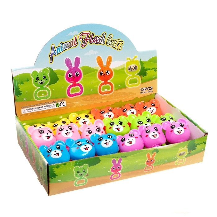 Ёжка «Мишка» световой, цвета МИКС