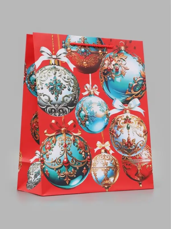 Пакет подарочный &laquo;Новогодняя феерия&raquo;, 26&times;12&times;32 см