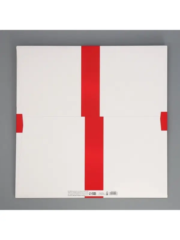 Пакет подарочный квадратный Red, 40&times;40&times;40 см