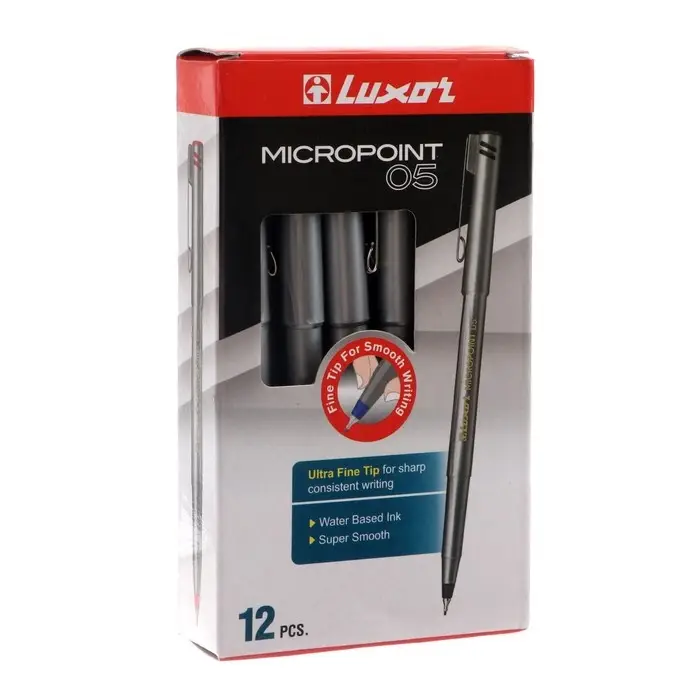 Ручка капиллярная Luxor «Micropoint» чернила синие, узел 0.5 мм, одноразовая Ручка капиллярная Luxor «Micropoint» чернила синие, узел 0.5 мм, одноразовая