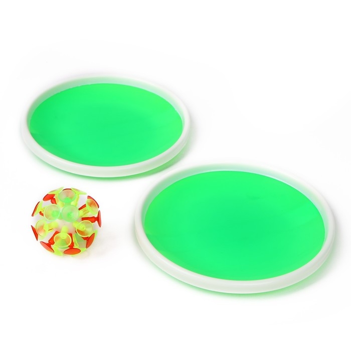 Игра «Липучка», набор: 2 тарелки, мяч, цвета МИКС Игра «Липучка», набор: 2 тарелки, мяч, цвета МИКС