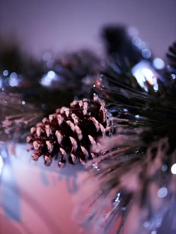 Хвойная гирлянда фиброоптическая «Заснеженная» 200 см, 8 режимов Хвойная гирлянда фиброоптическая «Заснеженная» 200 см, 8 режимов