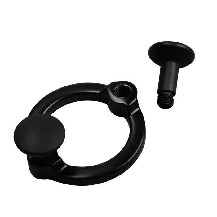 Крючок мебельный CAPPIO BELLO, двухрожковый, цвет черный