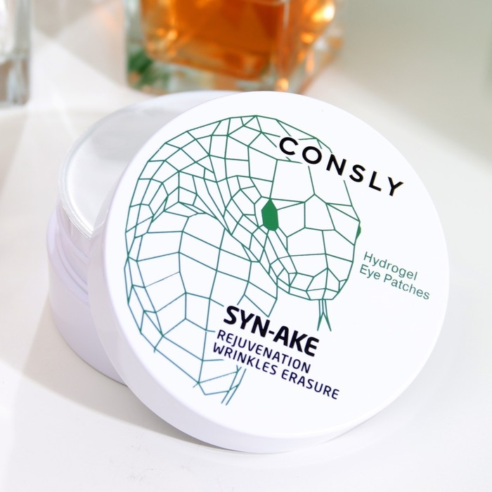 Гидрогелевые патчи для области вокруг глаз Consly, с пептидом Syn-Ake, 60 шт. Гидрогелевые патчи для области вокруг глаз Consly, с пептидом Syn-Ake, 60 шт.