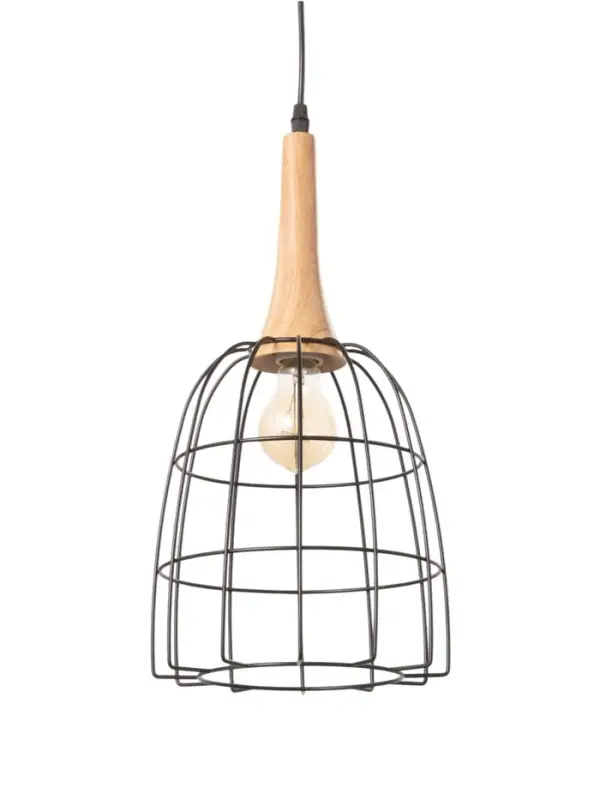 Светильник BayerLux &laquo;Чикаго&raquo;, 1&times;40 Вт, Е27, черный/коричневый, 24.5&times;24.5&times;44(144) см