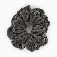 Резинка для волос «Орбита», джемма бархат, 10 см, серая