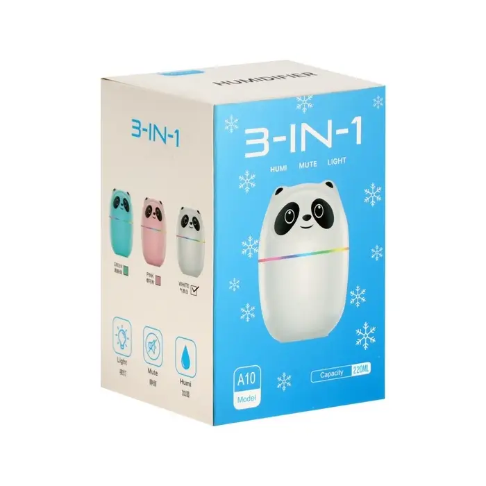 Увлажнитель воздуха Luazon HM-15 «Панда», ультразвуковой, 220 мл, с подсветкой, USB, белый Увлажнитель воздуха Luazon HM-15 «Панда», ультразвуковой, 220 мл, с подсветкой, USB, белый