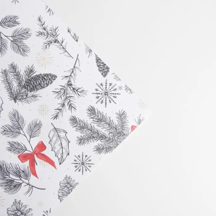 Упаковочная бумага крафтовая «С Новым Годом», 70×100 см Упаковочная бумага крафтовая «С Новым Годом», 70×100 см