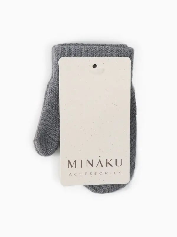 Варежки детские MINAKU, цвет серый, 12 см Варежки детские MINAKU, цвет серый, 12 см