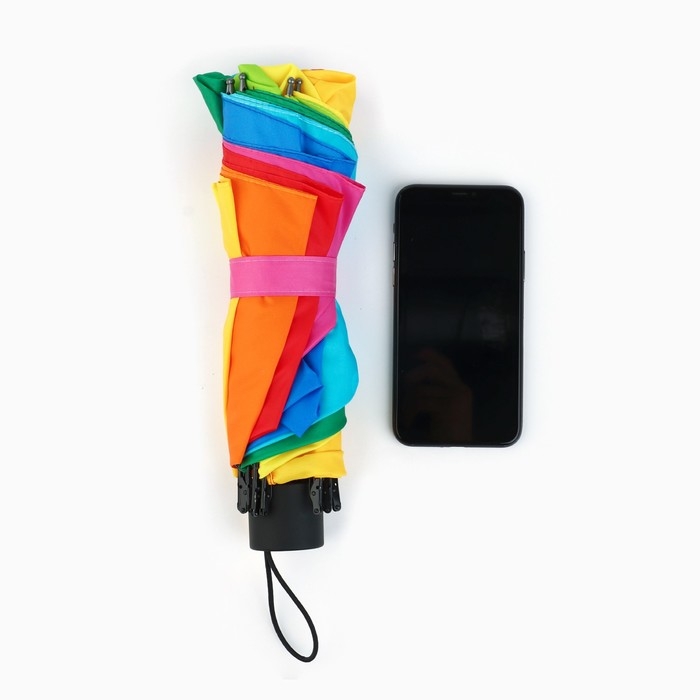 Зонт женский радужный «Наслаждаюсь дождём», 10 спиц. Зонт женский радужный «Наслаждаюсь дождём», 10 спиц.