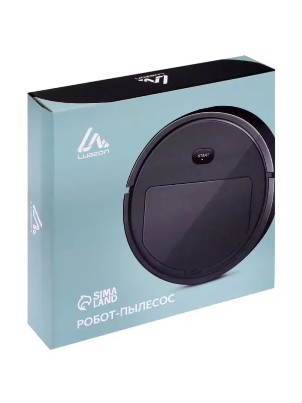 Робот-пылесос Luazon LVC-101, сухая уборка, 0.4 л, от USB, 5 Вт, 1200мА/ч, чёрный