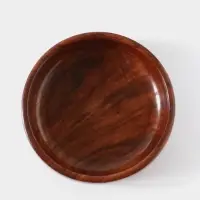 Чаша &laquo;Стебель&raquo;, 17.5&times;17.5&times;5 см, дерево шишам