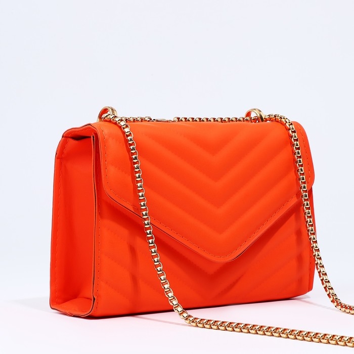 Сумка-мессенджер на молнии, цвет оранжевый Сумка-мессенджер на молнии, цвет оранжевый