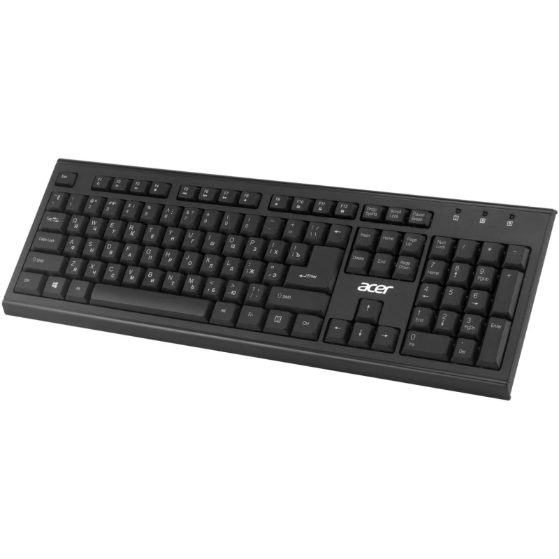 Набор клавиатура+мышь Acer OKR120 клав:black мышь:black USB//(ZL.KBDEE.007)