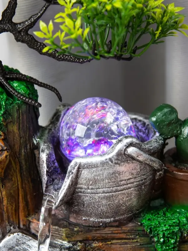 Фонтан Фонтан "Ведерки под деревом" 32х15х13 см (с подсветкой)