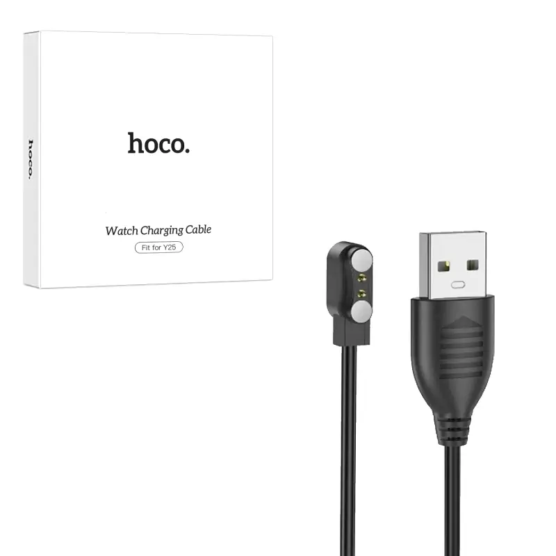 Кабель USB для часов Y25 Hoco белый
