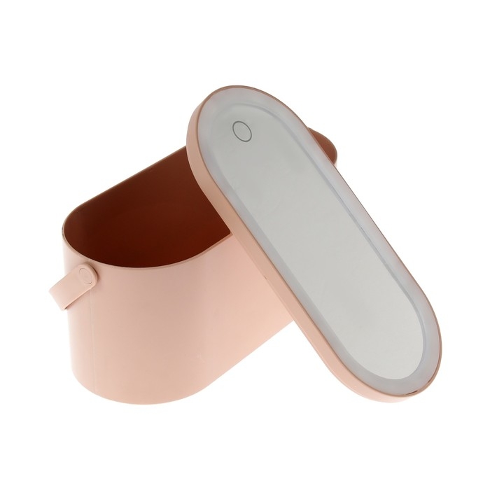 Кейс для косметики с зеркалом KZ-14, подсветка, 96 диодов Кейс для косметики с зеркалом KZ-14, подсветка, 96 диодов