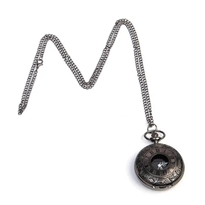 Часы карманные &laquo;Бонжур&raquo;, кварцевые, циферблат d=4 см, 5.5&times;4.5 см, цепочка 80 см