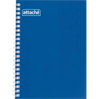 Бизнес-тетрадь А5 80л  ATTACHE, спираль,синий, блок 60г, обложка 215г