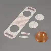 Коробка с куполом "Горошек мятный" 11,5 х 12 х 15,5 см