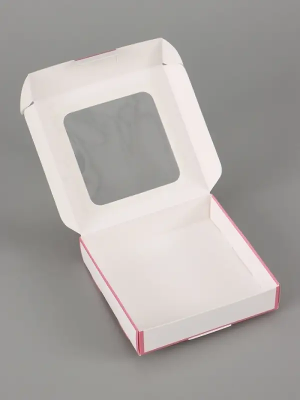 Коробка подарочная самосборная с окном &laquo;Для тебя&raquo;, 13&times;13&times;3 см