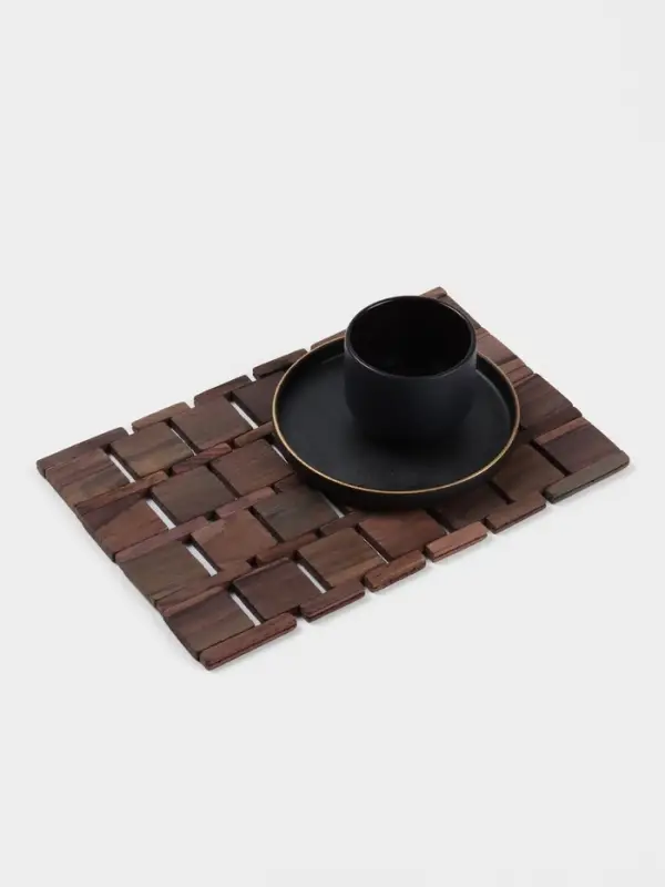 Коврик из тикового дерева, 30&times;20&times;0.7 см