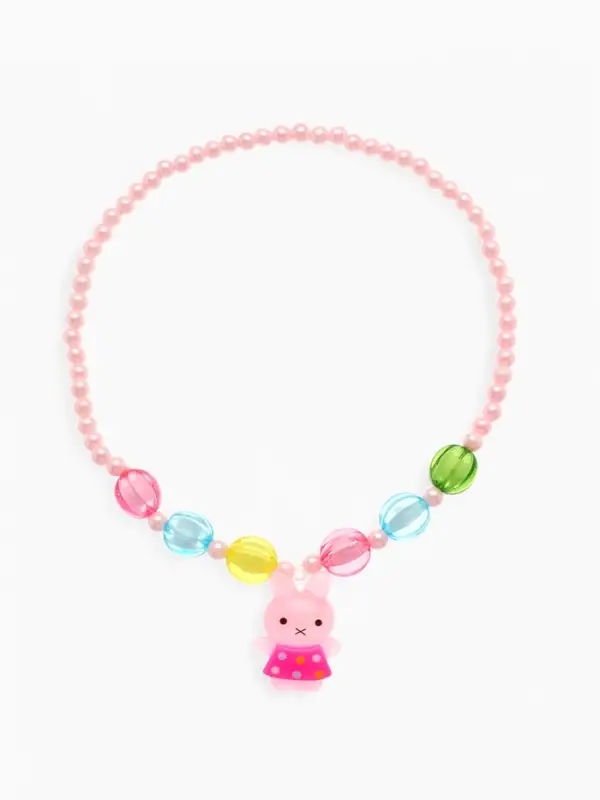 Набор детских украшений Выбражулька &laquo;Зайчики&raquo;, 9 предметов: ободок, 2 резинки, 2 заколки, клипсы, кулон, браслет, кольцо, МИКС