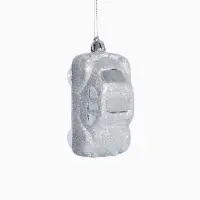 Ёлочные игрушки 3 шт., &laquo;Зимнее волшебство, Машинки&raquo; пластик, 9&times;3.5 см, серебро