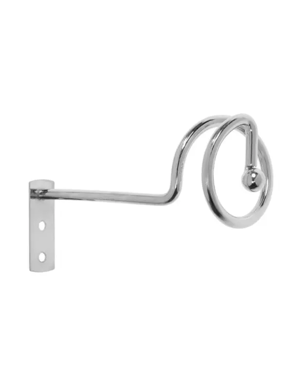 Крючок - держатель для штор на стену CAPPIO KS044, металлический, цвет хром, 2 шт