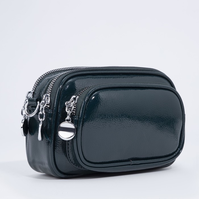 Сумка кросс-боди на молнии, цвет зелёный Сумка кросс-боди на молнии, цвет зелёный