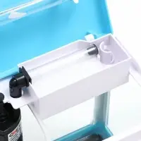 Аквариум SeaStar HX-180F в комплекте: LED-лампа, фильтр, 3,5 л, синий