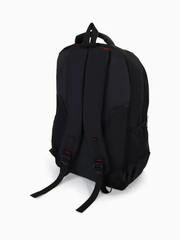 Рюкзак молодёжный на молниях, 2 отдела на молнии, 4 кармана, 37&times;17&times;54 см, чёрный