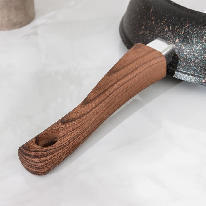 Сковорода Granit ultra blue, d=24 см, съёмная ручка, стеклянная крышка, антипригарное покрытие, цвет синий Сковорода Granit ultra blue, d=24 см, съёмная ручка, стеклянная крышка, антипригарное покрытие, цвет синий