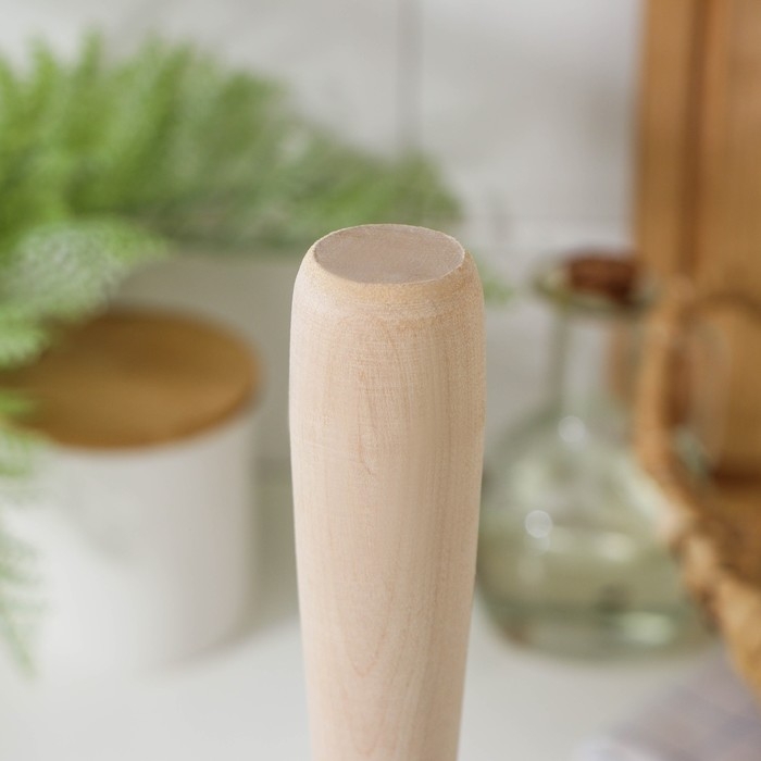 Картофелемялка-толкушка Доляна, 26×4.3 см, берёза Картофелемялка-толкушка Доляна, 26×4.3 см, берёза